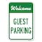 Signmission Welcome Guest Parking Heavy-Gauge Aluminum Sign, 12" x 18", A-1218-22705 A-1218-22705 - alternate 1